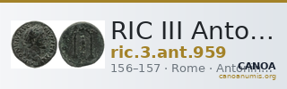 RIC III Antoninus Pius 959 — CANOA
