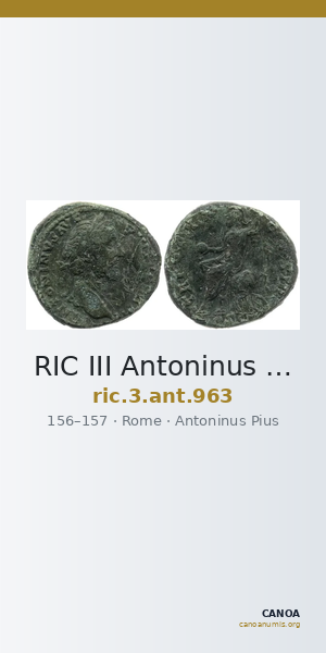 RIC III Antoninus Pius 963 — CANOA
