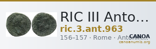 RIC III Antoninus Pius 963 — CANOA