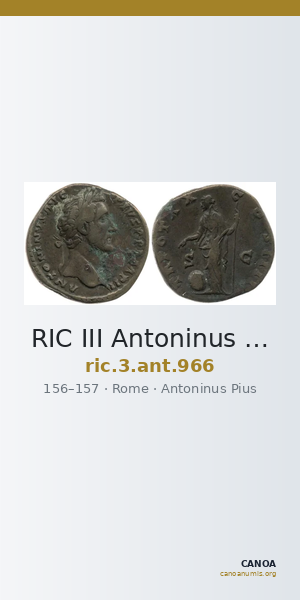 RIC III Antoninus Pius 966 — CANOA