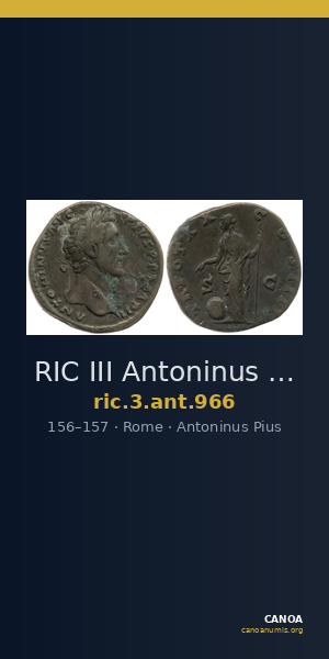 RIC III Antoninus Pius 966 — CANOA