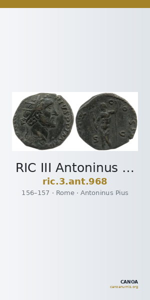 RIC III Antoninus Pius 968 — CANOA