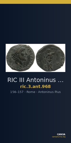 RIC III Antoninus Pius 968 — CANOA
