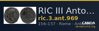 RIC III Antoninus Pius 969 — CANOA
