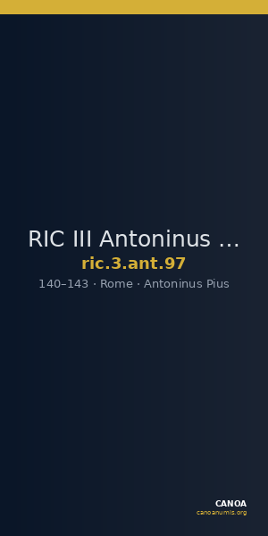 RIC III Antoninus Pius 97 — CANOA