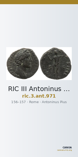 RIC III Antoninus Pius 971 — CANOA