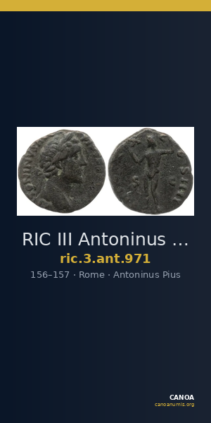 RIC III Antoninus Pius 971 — CANOA