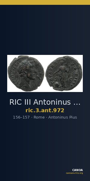 RIC III Antoninus Pius 972 — CANOA