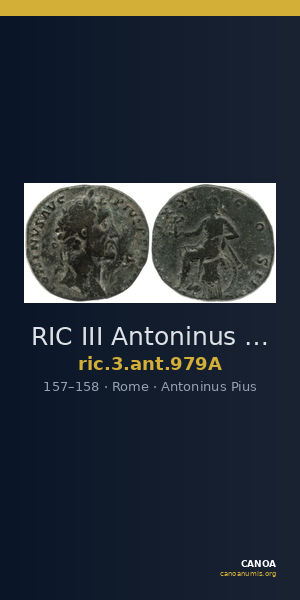 RIC III Antoninus Pius 979A — CANOA