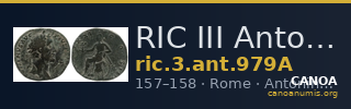 RIC III Antoninus Pius 979A — CANOA