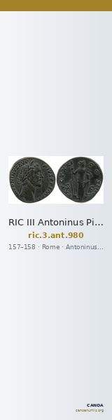 RIC III Antoninus Pius 980 — CANOA