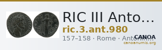 RIC III Antoninus Pius 980 — CANOA