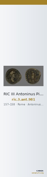 RIC III Antoninus Pius 981 — CANOA