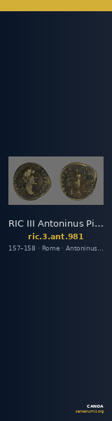 RIC III Antoninus Pius 981 — CANOA