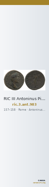 RIC III Antoninus Pius 983 — CANOA