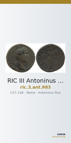 RIC III Antoninus Pius 983 — CANOA