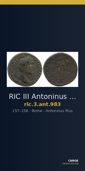 RIC III Antoninus Pius 983 — CANOA