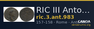 RIC III Antoninus Pius 983 — CANOA