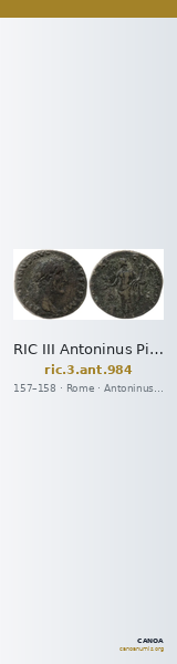 RIC III Antoninus Pius 984 — CANOA
