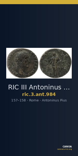 RIC III Antoninus Pius 984 — CANOA