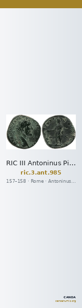 RIC III Antoninus Pius 985 — CANOA