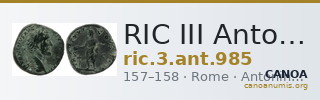 RIC III Antoninus Pius 985 — CANOA