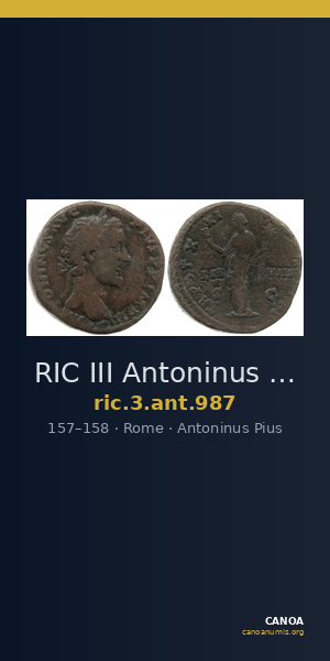 RIC III Antoninus Pius 987 — CANOA