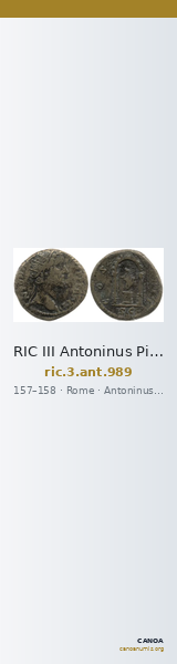 RIC III Antoninus Pius 989 — CANOA