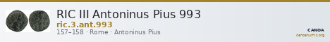 RIC III Antoninus Pius 993 — CANOA