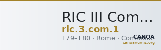 RIC III Commodus 1 — CANOA