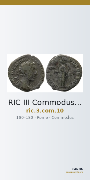 RIC III Commodus 10 — CANOA