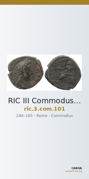 RIC III Commodus 101 — CANOA