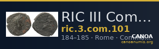 RIC III Commodus 101 — CANOA