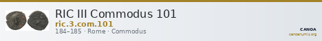 RIC III Commodus 101 — CANOA