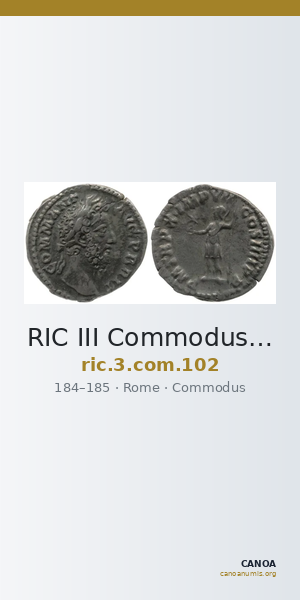 RIC III Commodus 102 — CANOA