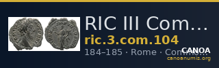 RIC III Commodus 104 — CANOA