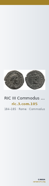 RIC III Commodus 105 — CANOA