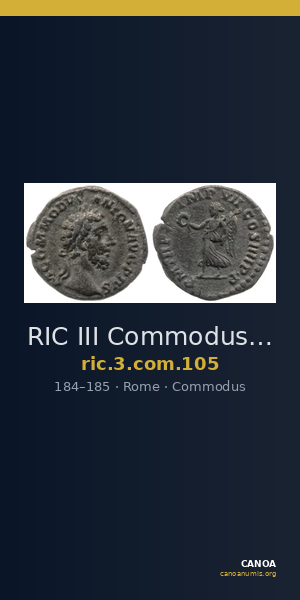 RIC III Commodus 105 — CANOA