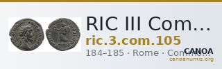 RIC III Commodus 105 — CANOA