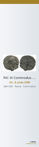 RIC III Commodus 108 — CANOA