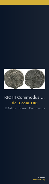 RIC III Commodus 108 — CANOA