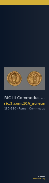 RIC III Commodus 10A (aureus) — CANOA