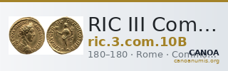 RIC III Commodus 10B — CANOA