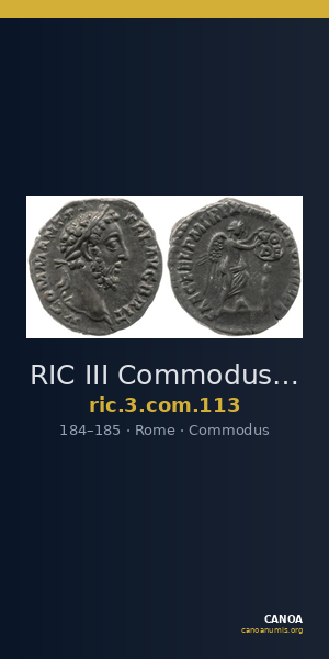 RIC III Commodus 113 — CANOA