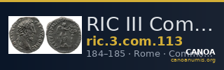 RIC III Commodus 113 — CANOA