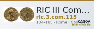 RIC III Commodus 115 — CANOA