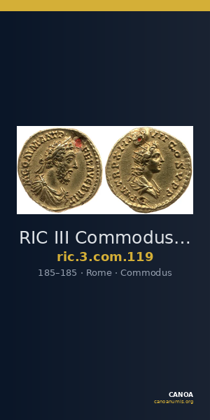 RIC III Commodus 119 — CANOA