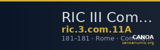 RIC III Commodus 11A — CANOA