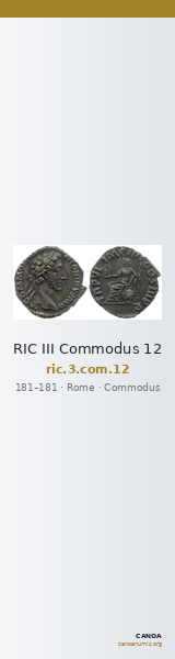 RIC III Commodus 12 — CANOA