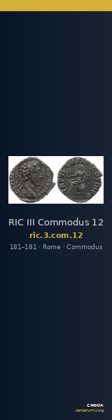 RIC III Commodus 12 — CANOA